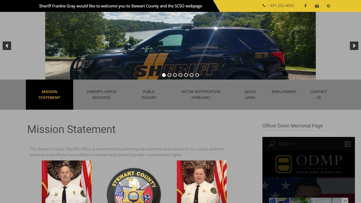 stewartcountysheriff.com - Mission Statement